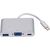 Roger Multimedia Adapter Type-C на VGA + USB / USB-C Серебряный
