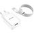 Vipfan E03 network charger, 1x USB, 18W, QC 3.0 + Lightning cable (white)