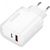 Dudao A6XSEU USB + USB-C Charger QC3.0 PD 22.5W (White)