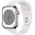 Apple Watch Series 8 Cell Smartwatch (white, 45mm, Edelstahl, Sport Band) MNKE3FD/A