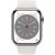 Apple Watch Series 8 Cell Smartwatch (white, 45mm, Edelstahl, Sport Band) MNKE3FD/A