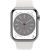 Apple Watch Series 8 Cell Smartwatch (white, 45mm, Edelstahl, Sport Band) MNKE3FD/A