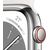 Apple Watch Series 8 Cell Smartwatch (white, 45mm, Edelstahl, Sport Band) MNKE3FD/A