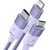 3in1 USB cable Baseus StarSpeed Series, USB-C + Micro + Lightning 3,5A, 1.2m (Purple)