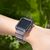 Fusion Light Set silikona siksniņa Apple Watch 42mm / 44mm / 45mm melna