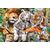 TREFL Koka puzle - Savvaļas kaķi džungļos, 500gb