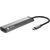 NATEC Fowler Slim Wired USB 3.2 Gen 1 (3.1 Gen 1) Type-C Black, Chrome