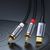 Ugreen USB Type C (male) - 2RCA (male) audio cable 1,5m gray (20193 CM451)