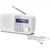 Sharp DR-P420(WH) Tokyo Portable Digital Radio, FM/DAB/DAB+, Bluetooth 5.0, USB or Battery Powered, Snowy White