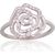 Серебряное кольцо #2101823(PRh-Gr)_CZ, Серебро 925°, родий (покрытие), Цирконы, Размер: 17, 1.9 гр.