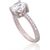 Серебряное кольцо #2101809(PRh-Gr)_CZ, Серебро 925°, родий (покрытие), Цирконы, Размер: 17, 3 гр.