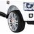 Land Rover Discovery vienvietīgs elektromobilis, balts