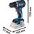 Bosch Cordless Drill GSR 18V-90 C Professional, 18V (blue/black, 2x Li-Ion battery 4.0Ah, in L-BOXX)