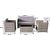 Bello Giardino CALMO pelēks dārza mēbeļu komplekts Dārza mēbeļu komplekti