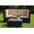 Bello Giardino Divvietīgs dīvāns ar melnu polirotangpalmu
