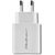 Qoltec 51714 Charger | 18W | 5-12V | 1.5-3A | USB type C PD | USB QC 3.0 | White