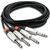 Hosa Technology HSS-005X2 audio cable 1.5 m 2 x 6.35mm TRS Black