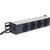 Intellinet 10" 1U Rackmount 4-Way Power Strip - German Type", With Power Indicator, No Surge Protection, 1.8m Power Cord (Euro 2-pin plug)