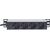 Intellinet 10" 1U Rackmount 4-Way Power Strip - German Type", With Power Indicator, No Surge Protection, 1.8m Power Cord (Euro 2-pin plug)