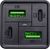 Akyga AK-CH-17 mobile device charger Black Indoor