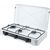Adjustable gas cooker 3 zones Ravanson K-03TB (White) Countertop 60 cm