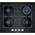 Bosch Serie 4 PNH6B6B90 hob Black Built-in 60 cm Gas 4 zone(s)