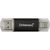 Intenso Twist Line 128 GB, USB stick (anthracite/transparent, USB-A 3.2 Gen 1, USB-C 3.2 Gen 1)