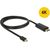 DeLOCK miniDP - HDMI A St-St - black 1m - Mini Displayport 1.1