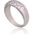 Серебряное кольцо #2101807(PRh-Gr)_CZ, Серебро 925°, родий (покрытие), Цирконы, Размер: 17, 4.1 гр.