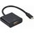 Gembird A-CM-HDMIF-04 USB Type-C to HDMI adapter cable, 4K@60Hz, 15 cm, black