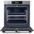 Samsung NV7B4535YAS cepeškrāsns, pirolīze, Dual Cook, ner. t./ melna