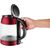 Concept RK4081 electric kettle 1.7 L 2200 W Black, Red, Stainless steel, Transparent