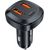 Car Charger Acefast B9, 66W, 2x USB + USB-C (black)