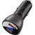 Car Charger Acefast B7, 45W, 2x USB, with display (black)