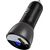 Car Charger Acefast B6 63W, USB + USB-C, with display (black)