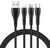 3in1 USB to USB-C / Lightning / Micro USB Cable, Mcdodo CA-6960, 1.2m (Black)