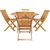 Garden furniture set FINLAY table and 4 chairs