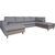 Corner sofa HARALD grey