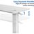 Up Up Forseti Adjustable Height Table, White