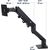 Ergotron HX Monitor Arm with HD joint, monitor mount (black)