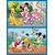 Hasbro TREFL DISNEY Puzles komplekts Mikijs 30 gab + 48 gab + 24 memo