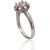 Серебряное кольцо #2101791(PRh-Gr)_CZ, Серебро 925°, родий (покрытие), Цирконы, Размер: 18.5, 3.3 гр.