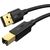 USB 2.0 A-B printer cable UGREEN US135, gold plated, 1.5m (black)