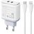 Wall charger LDNIO A2528C 2USB-C 35W + USB-C - Lightning cable