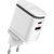 Wall charger  LDNIO A2423C USB, USB-C + MicroUSB cable