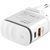 Wall charger  LDNIO A2423C USB, USB-C + Lightning cable