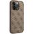 Guess GUHCP14XG4GFBR iPhone 14 Pro Max 6,7" brązowy|brown hard case 4G Metal Gold Logo