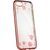 Blun DIAMOND супер тонкий силиконовый чехол-крышка для Huawei Y6 (2017) с Розово золотой рамочкой