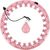 Vingrošanas aplis HHW01 HULA HOOP PINK WITH WEIGHT HMS