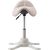 Up Up Toronto ergonomic balance stool White, Ivory fabric, longer gas lift